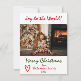 Alegría por la tarjeta de fotos de la familia Worl