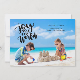 Alegría por la tarjeta de fotos de Navidad mundial