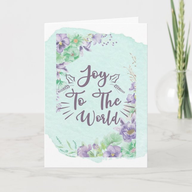 Alegría por la tarjeta de vacaciones World Blank (Anverso)