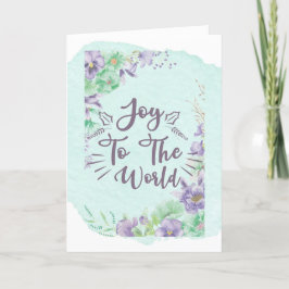 Alegría por la tarjeta de vacaciones World Blank