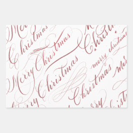 Alegría por los Navidades envolviendo hoja plana d