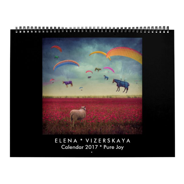 ALEGRÍA PURA del calendario 2017 del arte de Elena (Tapa)