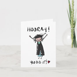 Alegría que lo hizo tarjeta de graduación