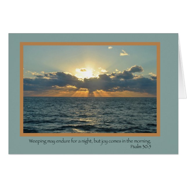 Alegría (salmo 30: 5) (Anverso (Horizontal))