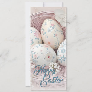 Alegría suave de Pascua con motivo floral