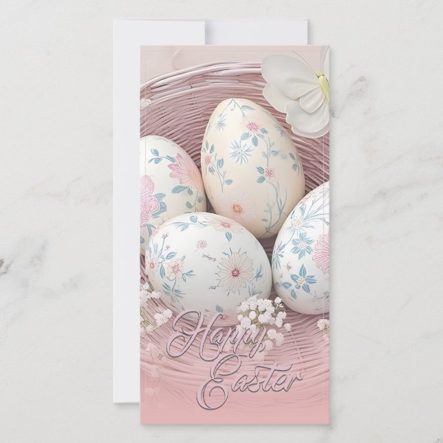 Alegría suave de Pascua con motivos florales (Anverso)