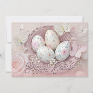 Alegría suave de Pascua con motivos florales
