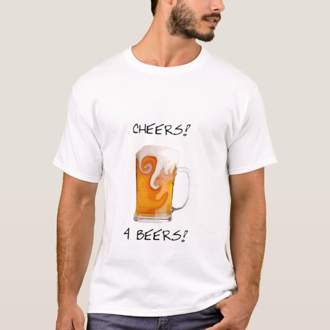 Alegrías 4 cervezas - camiseta (Anverso)