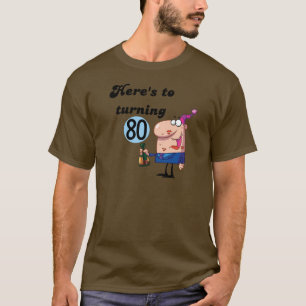 Alegrías a 80 camisetas y regalos del cumpleaños