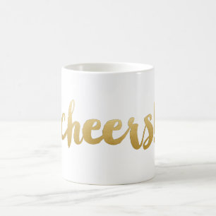 ¡Alegrías! Taza de café intrépida de la caligr