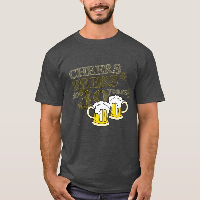 ALEGRÍAS y CERVEZAS a 30 AÑOS de camiseta del (Anverso)