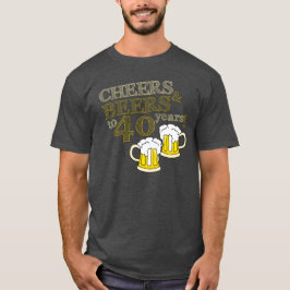 ¡ALEGRÍAS y CERVEZAS a 40 años! CAMISETA del