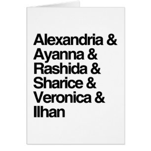 Alejandría, Ayanna, Rashida e Ilhan