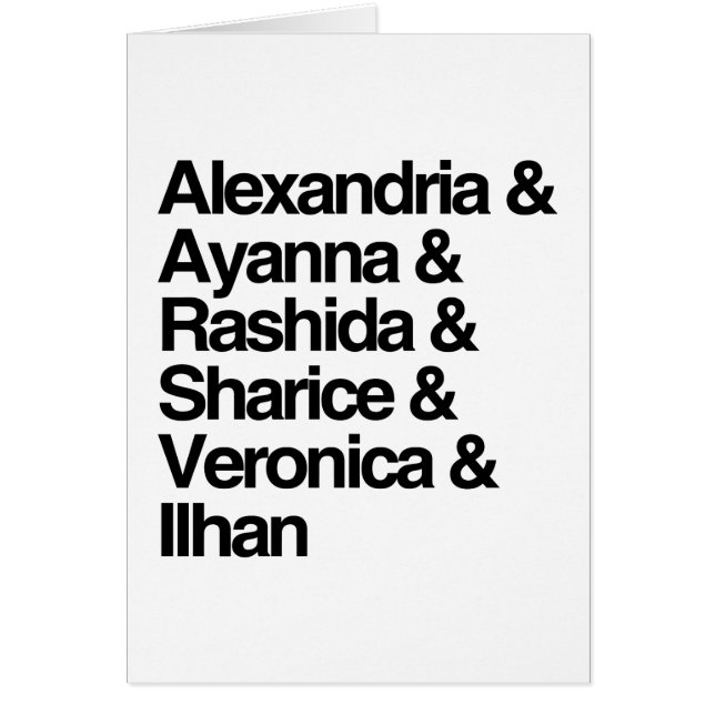 Alejandría, Ayanna, Rashida e Ilhan (Frente)