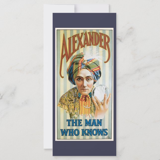 Alejandro, el hombre que sabe, el Poster de la mag (Anverso)