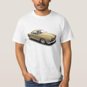 Alemán clásico Ghia del oro en la camiseta blanc