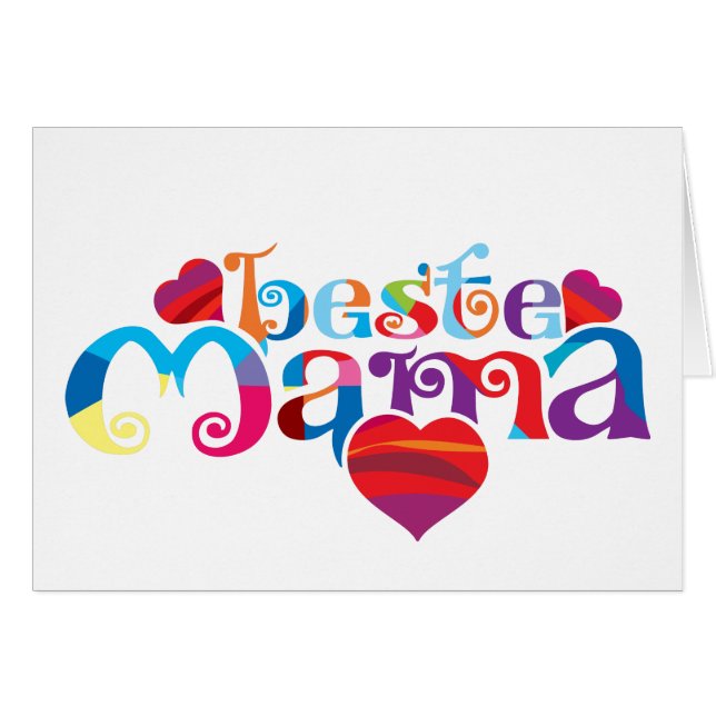 alemán "mejor mamá" (Anverso (Horizontal))