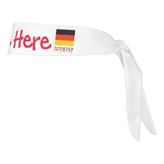 Alemania Bandera Alemana Personalización Roja (Girar 90)