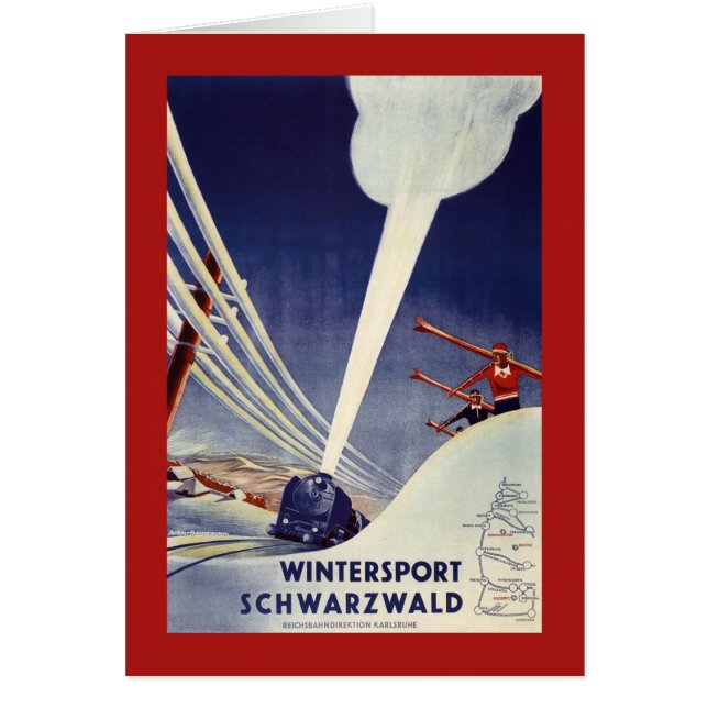 Alemania - Esquiando en la Selva Negra (Frente)