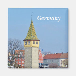 Alemania - faro antiguo en el imán de Lindau