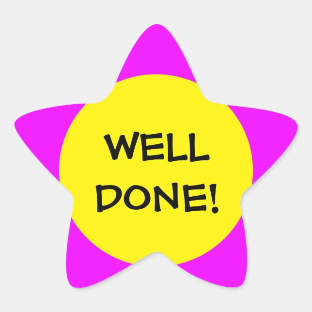 Alentamiento de pegatina de estrellas educadas par (Anverso)