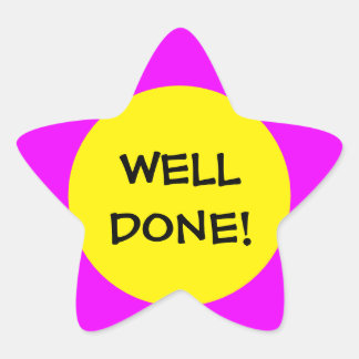 Alentamiento de pegatina de estrellas educadas par