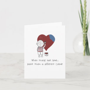 Alentamiento sólo porque linda tarjeta de saludo