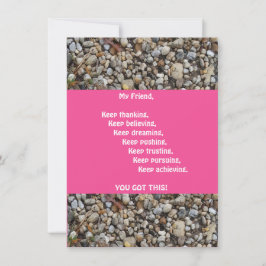 Alentar su tarjeta de saludo plana