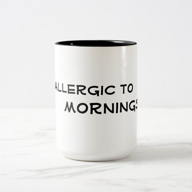 alérgico al diseño divertido de tazas de café (Centro)