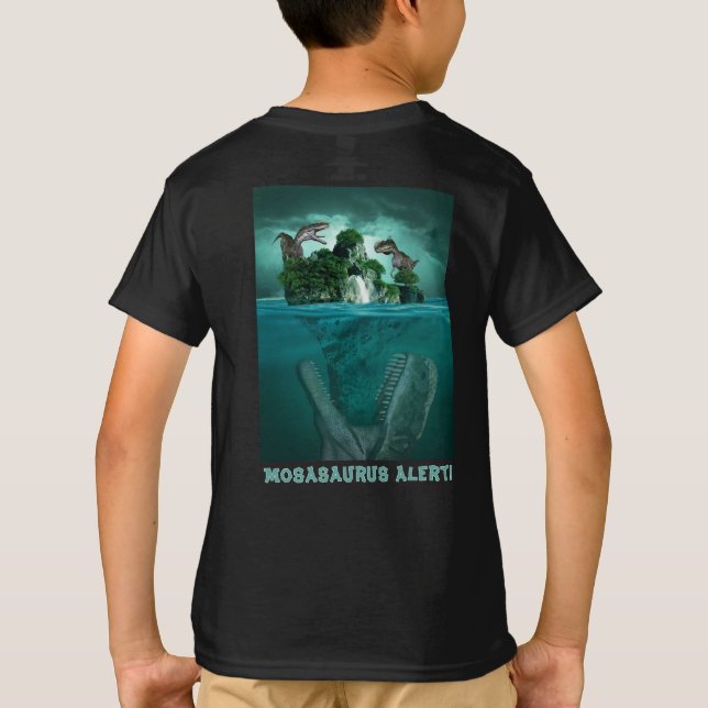 ¡Alerta de Mosasaurus! Camiseta de Jurassic World  (Reverso)