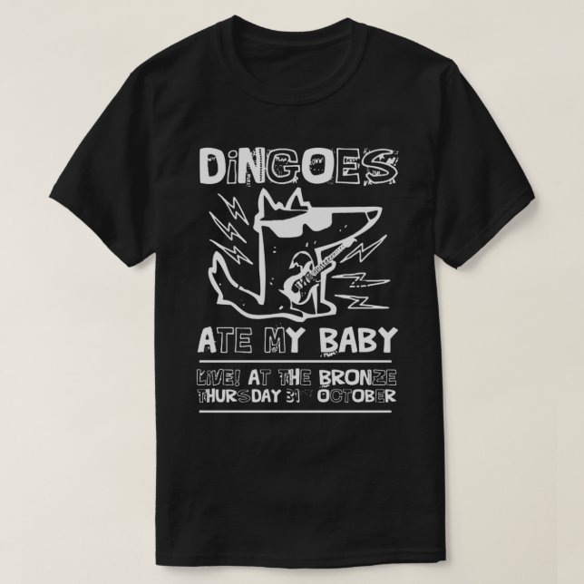 Alerta de rock de Dingoes: camiseta esencial (Diseño del anverso)