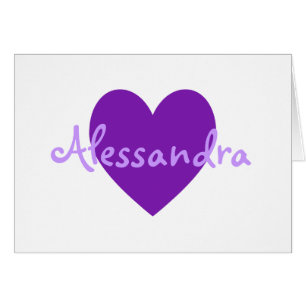 Alessandra en morado