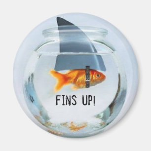 ¡aletas para arriba! imán