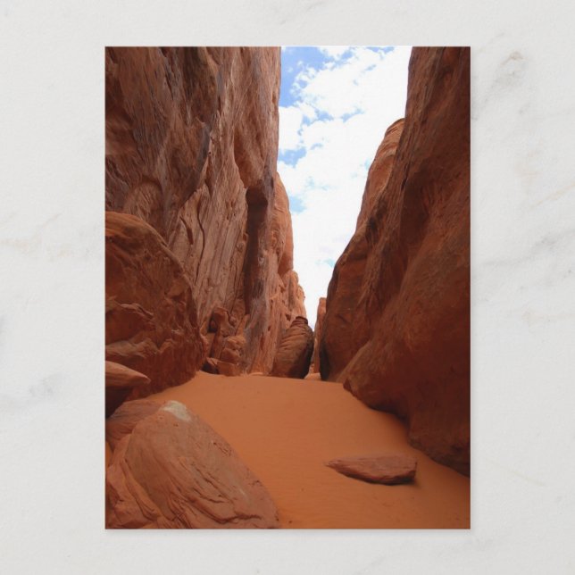 Aletas, Parque Nacional de Arcos, Utah, postal (Anverso)