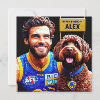 ALEX ~ Tarjeta de cumpleaños ~ Temporada de fútbol