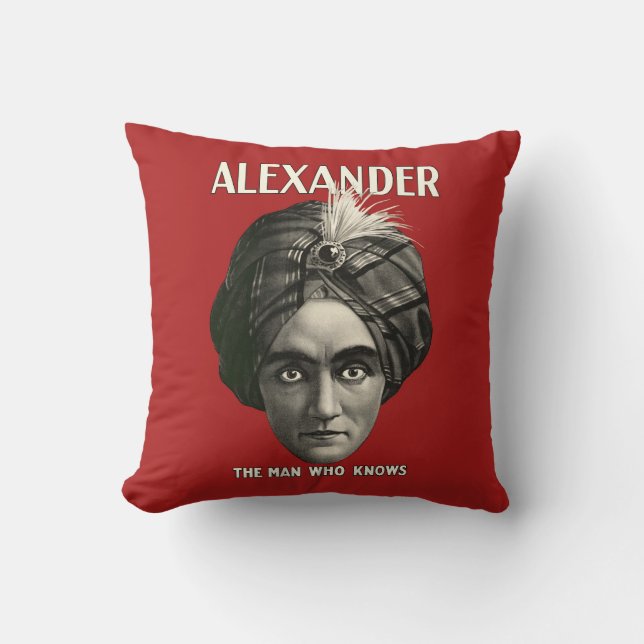 Alexander el hombre que sabe - almohada (Anverso)