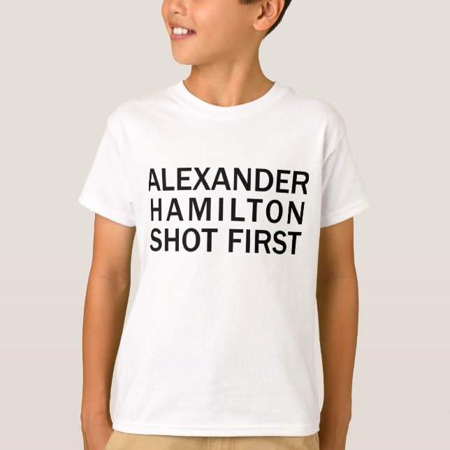Alexander Hamilton - Camiseta Blanca, Etc. (Anverso)