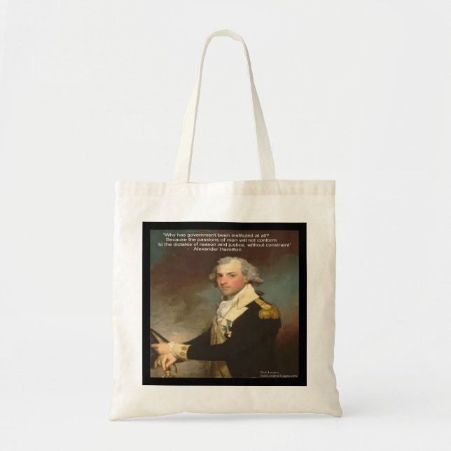 Alexander Hamilton & "Por qué el gobierno" Bolsa p (Frente)