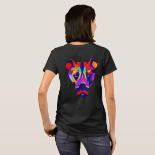 Alexander's Dog mujeres camiseta negra espalda