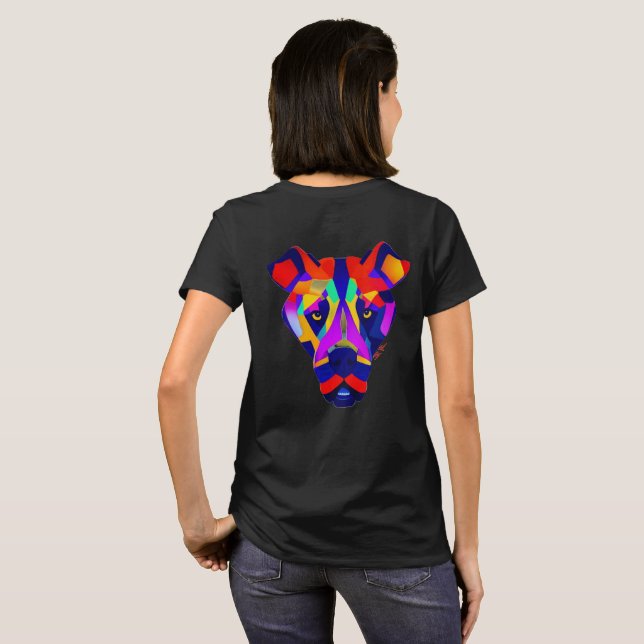 Alexander's Dog mujeres camiseta negra espalda (Reverso completo)