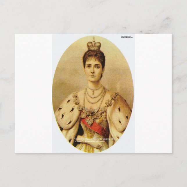 Alexandrea De Rusia Ama Regalos De Citas Y Tarjeta (Anverso)