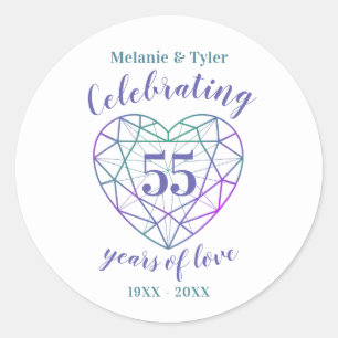 Alexandrite aniversario 55 años de pegatinas de am