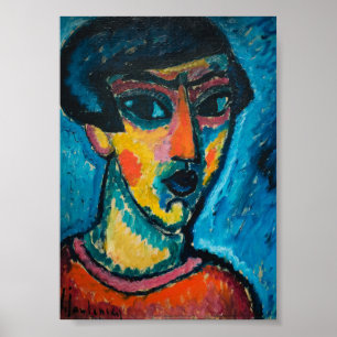 Alexeij Jawlensky Kopf En Blau, Arte
