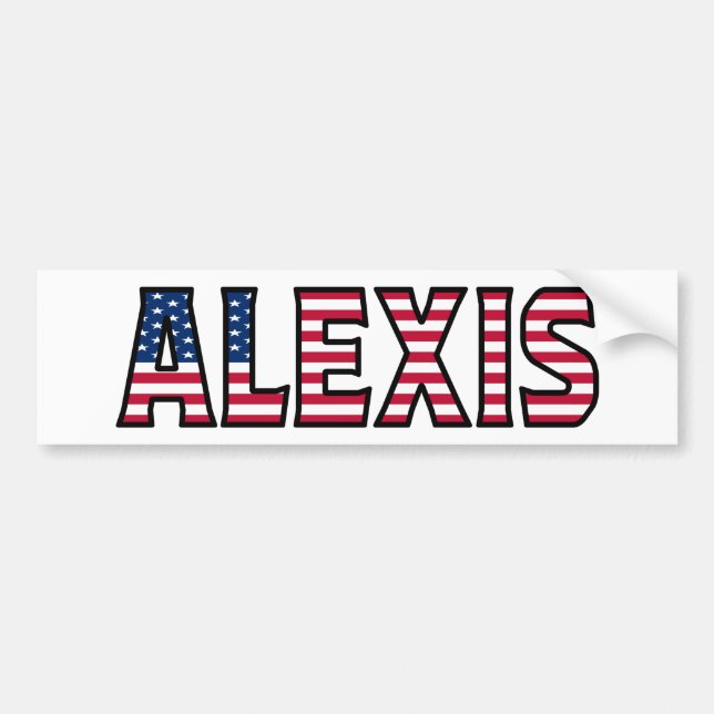 Alexis Name Vorname USA Aufkleber Pegatina Auto (Frente)