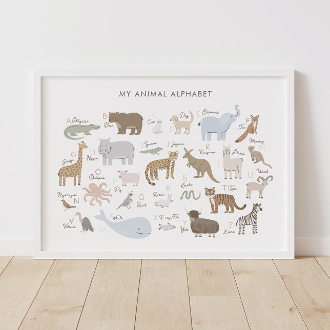 Alfabeto animal ABC Niños Decoración de habitación (Subido por el creador)
