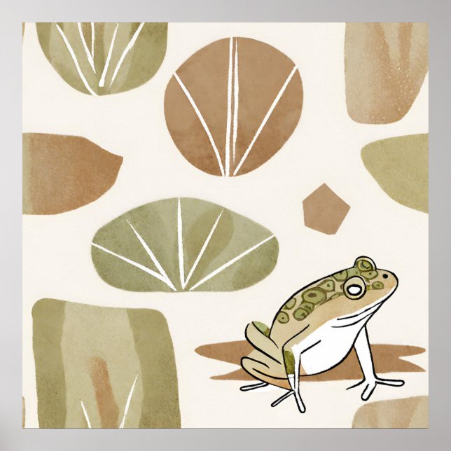 Alfabeto boho rock estilo arte botánico moderno (Frente)