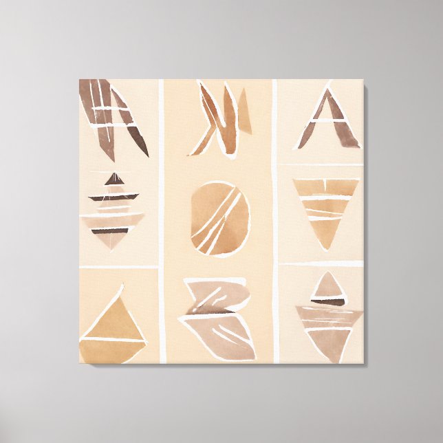 Alfabeto boho rock estilo arte botánico moderno (Anverso)