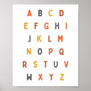 Alfabeto. Cartas. Poster e impresiones