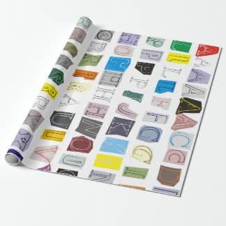 Alfabeto cortado del papel