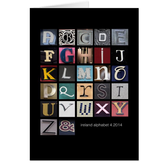 alfabeto de Irlanda (Frente)